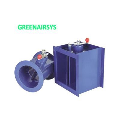 China Receive the fire signal; open valve electrically or manually fully automatic HVAC system exhaust and fire proof damper for sale