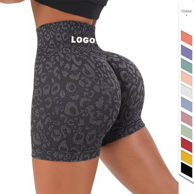 China The 2022 crack! crack! Antibacterial Butt Lift Gaiters Yoga Shorts Logo Ribbed Women Gym Sport Shark Custom Fitness Workout Wear Seamless Yoga Pants for sale