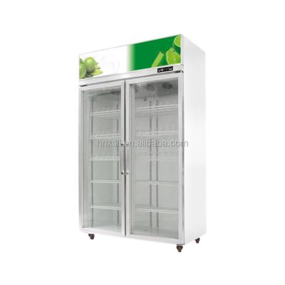 China For Cold Drinks Like Commercial Cold Glass Door Display Pepsi Cola Beverage Upright Freezer and Beverage Fridge for Grocery Store for sale