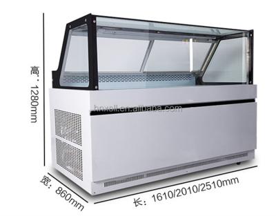 China Air Cooling Supermarket Countertop Commercial Grocery Fish Open Flesh Refrigerator Refrigerator Display Case for sale