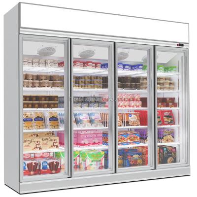 China High Effiency Upright Clear Glass Door Upright Freezer Refrigerator Freezer Refrigerator For Sale In Turkey for sale