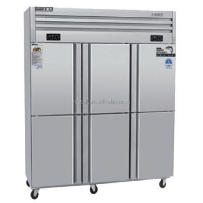 China Double-temperature commercial refrigeration equipment kitchen refrigerator stainless steel kitchen refrigerator for sale