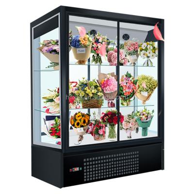 China For Supermarket High Quality Cheap Flower Price Flower Fresh Preservation Fresh Preservation Refrigeration/Transparent Flower Display Cooler Flower Fridge for sale