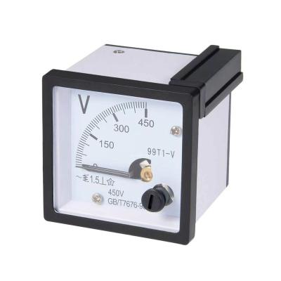 China Industrial measurement made in China 0-450v 48*48 voltage gauge ammeter panel meter ac voltmeter indicator analog type instrument for sale