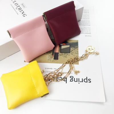 China Cosmetic Organizer Case Cute Mini Coin Purse Earphone Pouch PU Leather Storage Bags Universal Wallet Waterproof Cover Protector Small for sale