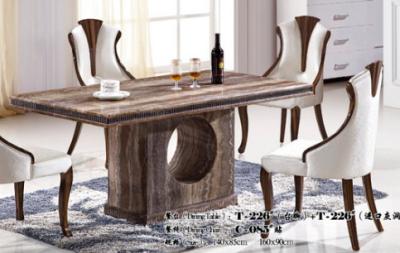 China modern rectangle 1.4m marble dining table furniture for sale