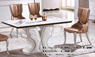 China luxury modern rectangle marble dining table furniture for sale