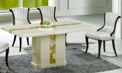 China luxury modern rectangle marble dining room furniture table for sale