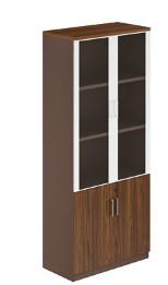 China modern office high quality 2 door glass filing cabinet furniture for sale