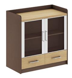 China modern office low credenza cabinet/glass door side cabinet furniture for sale