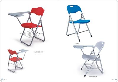 China mutilfunction foldable plastic chair with writing board for sale