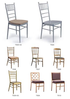 China aluminium chiavari chair/aluminium castle chair/aluminium banqueting chair furniture for sale