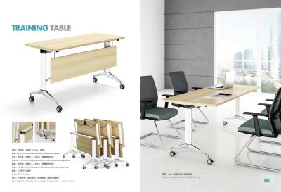 China luxury combined folding movable office conference nesting table with aluminium frame for sale