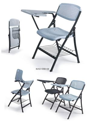 China foldable training chair with wrting board and basket for sale