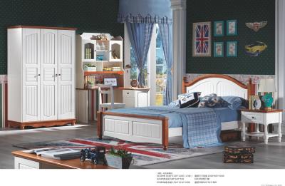 China luxury teenager solid wood bed room set for sale