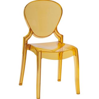 China plastic clear Queen 650 Chair transparent plastic queen chair dining furniture for sale