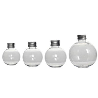 China New Wholesale Round Bulb Beverage Bottle 50ml 100ml 150ml 230ml Plastic Juicy Bottles Drinks for sale