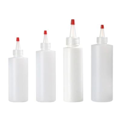 China Food PE Salad Extrusion Bottle Seasoning Bottle Sauce Extrusion Sharp Nose Plastic Translucent Bottle for sale