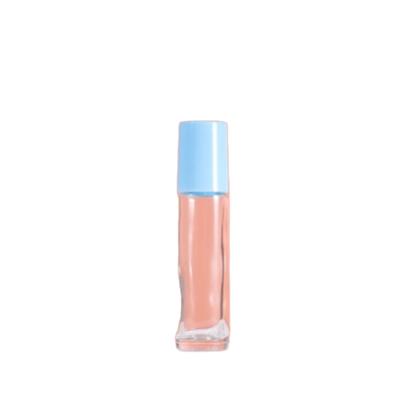 China Seven Colors 10ml Cover Roll Cosmetic Transparent Plastic Bottle for sale