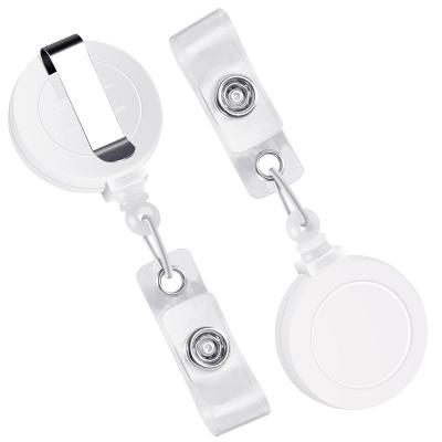 China ID Card Badge Holding ID Badge Reel YoYo Retractable Gadget For Name Tag Card Holder Pass Cover Pocket Clips Nurse Office Business Staff Accessories for sale