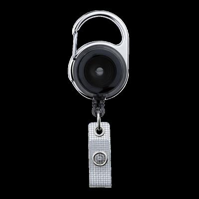 China Portable Outdoor Key Chain Clip Metal ID Card Carabiner Pull Badge Reel Recoil Retractable Recoil Chain Clips Badges ID Badge Hoder Accessory for sale