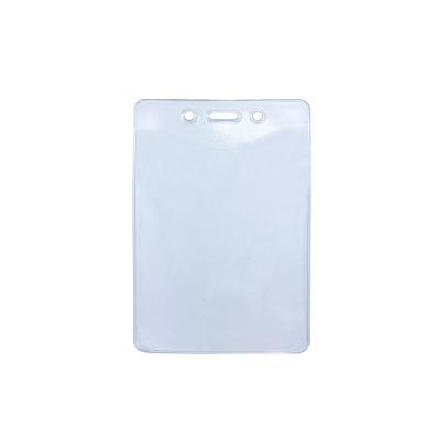 China Hard And Soft Heavy Duty Vertical Business PVC Clear Clear PVC ID Card Holder Plastic Proximity Badge/Badge Holder for sale