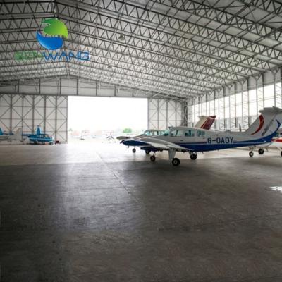 China Installing engineer on site light steel structure tent aircraft hangar tent use Q355 or Q235 steel material for sale