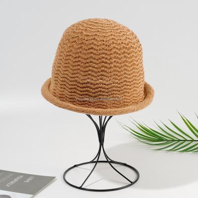 China Outdoor Breathable Unisex Brimless Knitted Hats Knitting Hat Women Bucket Hats For Spring Summer Autumn Outdoor for sale