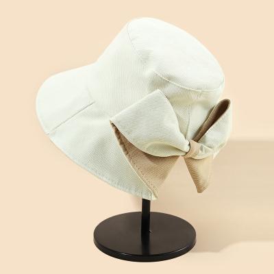 China Korean Comfortable Braided Simple Beach Hat Sun Bow Square Square Wear Bestselling Fedora Paper Braid Panama Straw Hat for sale