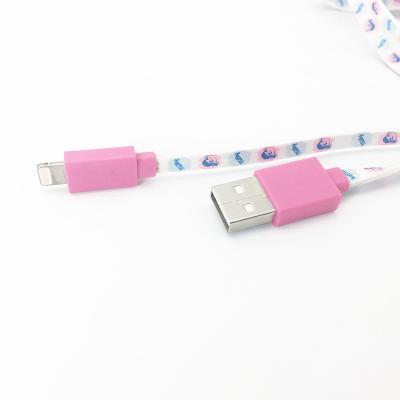 China MFi 8pin flat mobile phone charger cable usb charging cable for iphone usb cable for light for sale