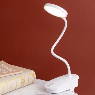 China Modern Free To Fold And Adjustment 3 Color Temperature LED Book Reading Clip Light Lamp for sale