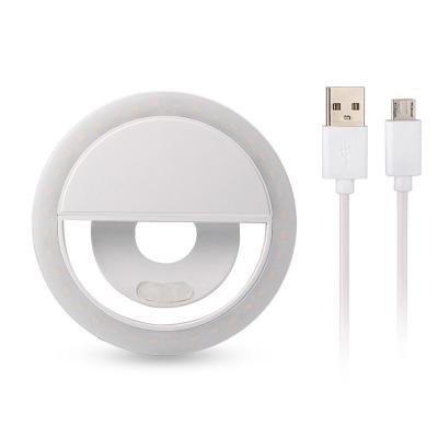 China Portable USB Charging LED Selfie Ring Light Auxiliary Lighting, Selfie Rose To Fill Light For All Mobile Phones RK12 for sale