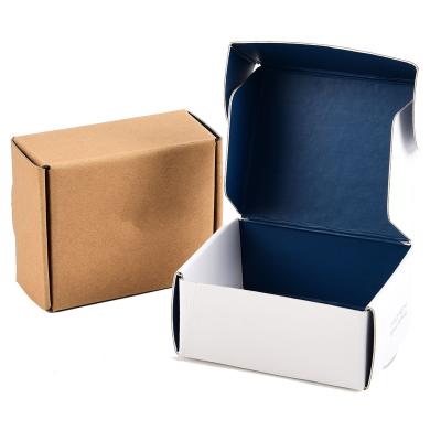 China Recyclable Recycled Mailer Box Cardboard Packaging Biodegradable Small Paper Corrugated Shipping Box Custom Logo Print for sale