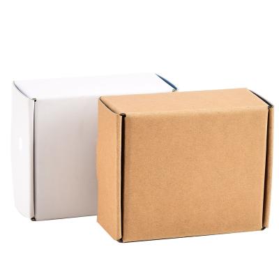 China Recyclable Wholesale Custom Logo Printed Kraft Paper Cardboard Packaging Corrugated Cardboard Mailing Boxes for sale