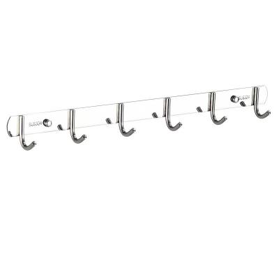 China Behind Doors/On Walls Thickened 304 Stainless Steel Tier Hook, Wall Mounted Nailless Hook For Hanging Tools And Clothes, Hotel High Level Hooks for sale