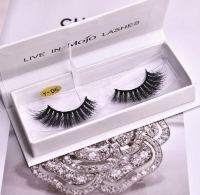 China Black Color Lashes Long False Mink Eyelashes Natural Wholesale Natural Eyelash Styles for sale