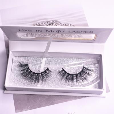 China Long Natural Silk 3D False Mink Lashes Vendor Customized Boxes Lashes Packaging 6D Fluffy Styles for sale