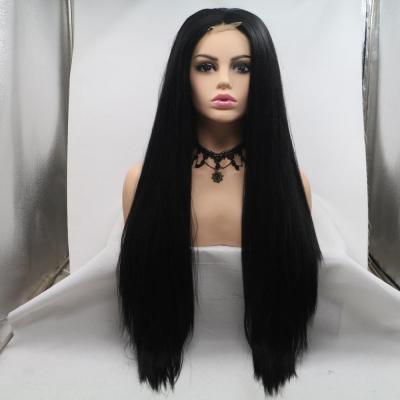 China Cheap Regular Wave Wigs For Women Gold Color Synthetic Lace Front Wigs High Quality Synthetic Lace Front Wigs Mojo Wigs for sale