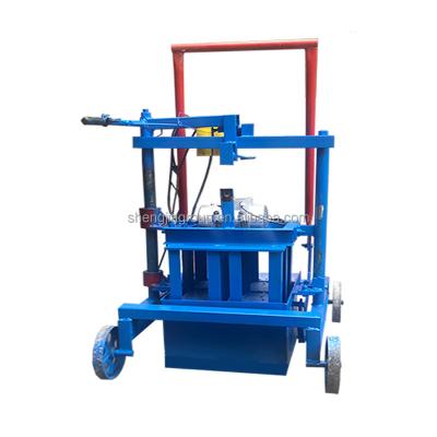 China Building Material Shops Semi Automatic Movable Style Concrete Block Machine Moving Egg Laying Blocks Machine for sale