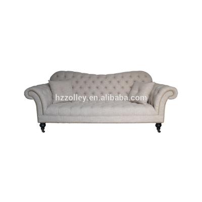 China Chesterfield SOFA Modern Italian Furniture Simple Hotel Tantra Wooden Sofa for sale