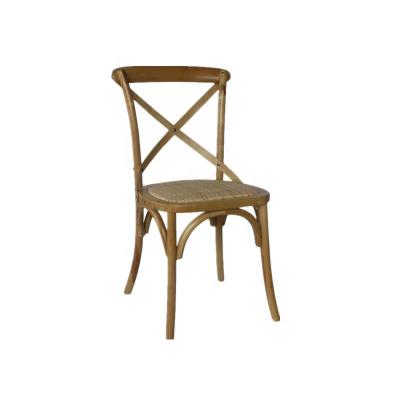 China Modern Solid Wood Solid Wood Restaurant Cross Back Dining Chair for sale