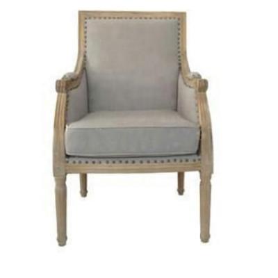 China Wholesale Solid Wood Comfortable American Cottage Style Antique Sofa Chair for sale