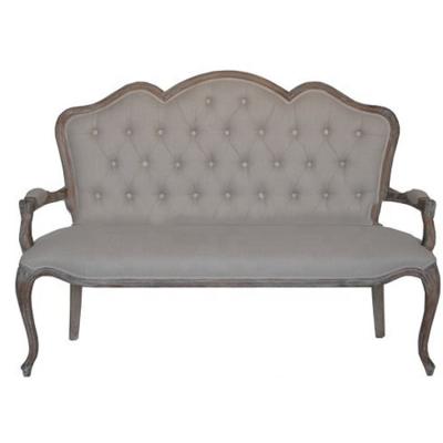 China American luxury fabric passionate canvas button wood frame home furniture solid wood tufted back sofa for sale