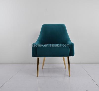 China ZLY-0562 Wholesale Green Gold Stainless Steel Waiting Chairs for sale