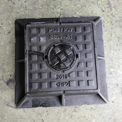 China Durable Standard Heavy Duty Ductile Cast Iron Square Drainage Sewer Manhole Cover Sizes for sale