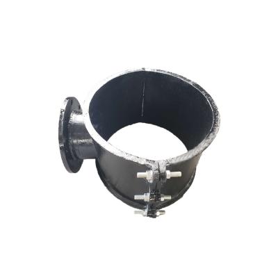 China Water Pipe System DN150*80 Malleable Iron Saddle Flange Tee for sale