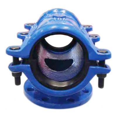 China Water Pipe System DN150*150 Malleable Iron Saddle Flange Tee Saddle Tee for sale