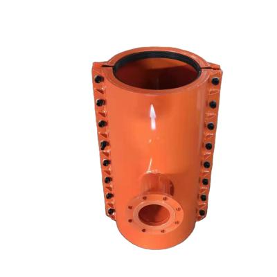 China Water Pipe System Made In China Malleable Iron Saddle Flange Tee Connect Pipe To Flange for sale