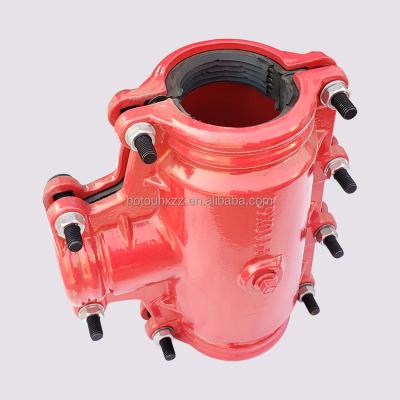 China Lines Pipe Repair Reducing PE / PVC Pipes Tee Pipe Repair Pipeline Quick Repair Clamp for sale