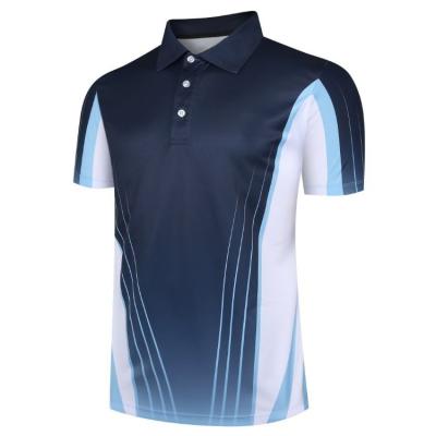 China Sublimation Polo Shirt Custom 100%mesh Polyester Anti-Shrink Custom Men's Polo T-Shirt for sale